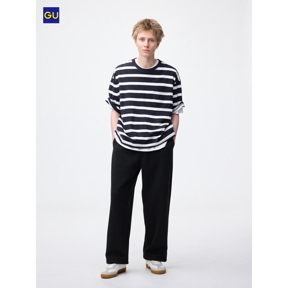 Uniqlo Gu Heavy Weight Sweatshirt Wide Straight Pants
