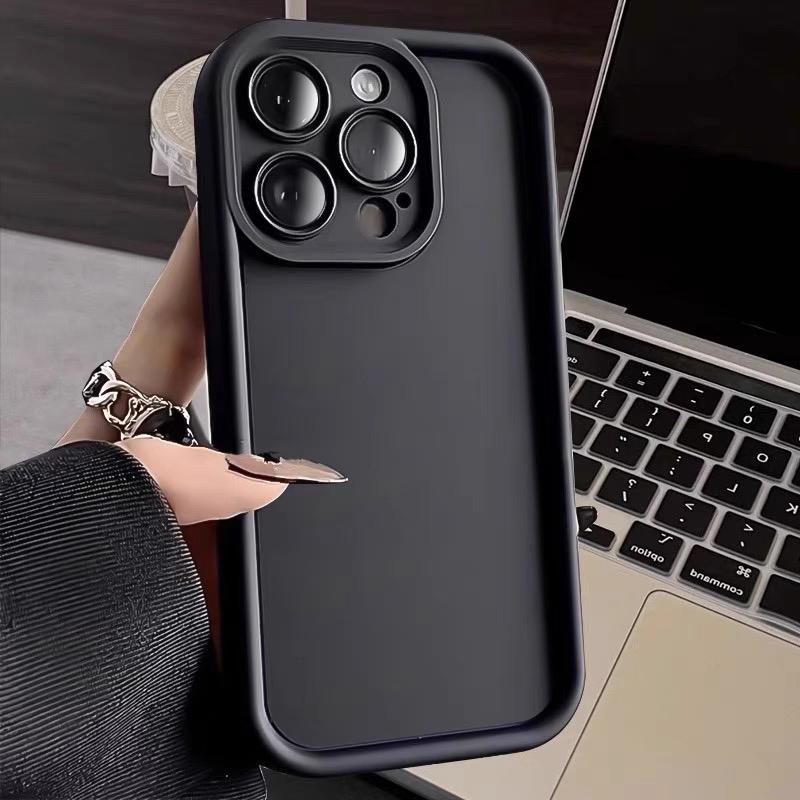 Shockproof Soft Silicone Cover Phone Case For For Iphone 16 promax 17 15 14 Pro Max 13 12 11 XS XR 7 8 Plus Candy Color Matte Funda