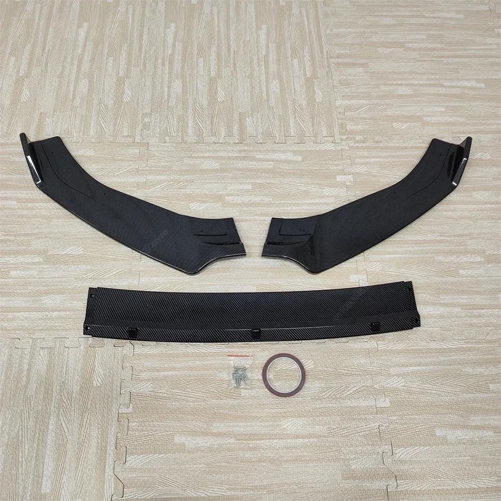 Car Front Bumper Lip Spoiler Splitter Diffuser For VW Golf 6 MK6 Standard TSI TDI MPI 2008-2013 ABS Gloss Black Bodykits Tuning