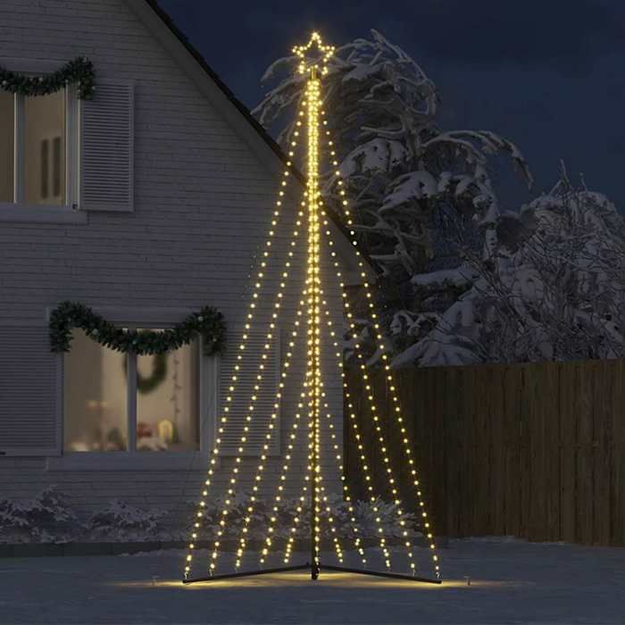 VidaXL LED Christmas Tree 570 LEDs Warm White 399 Cm, Christmas Light, LED Christmas Light, Outdoor Christmas Light, 4016440