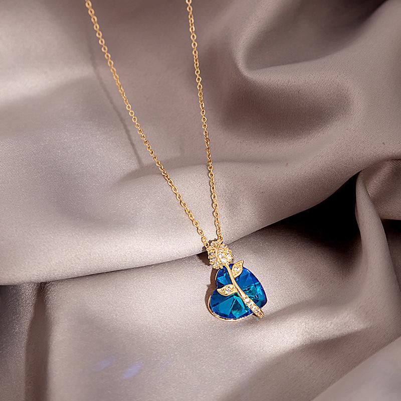 Light Luxury Temperament Collarbone Chain Gentle Pearl Splicing Necklace Multi-Layer Bow Letter Sweet Cool Girl Collar