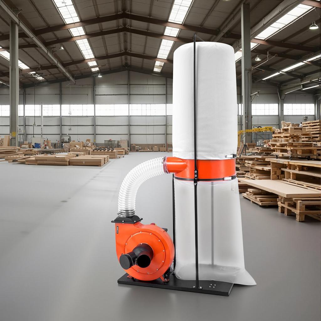 VEVOR Dust Collector, 1100 CFM 2.5 Micron Vortex Cone Dust Collectors