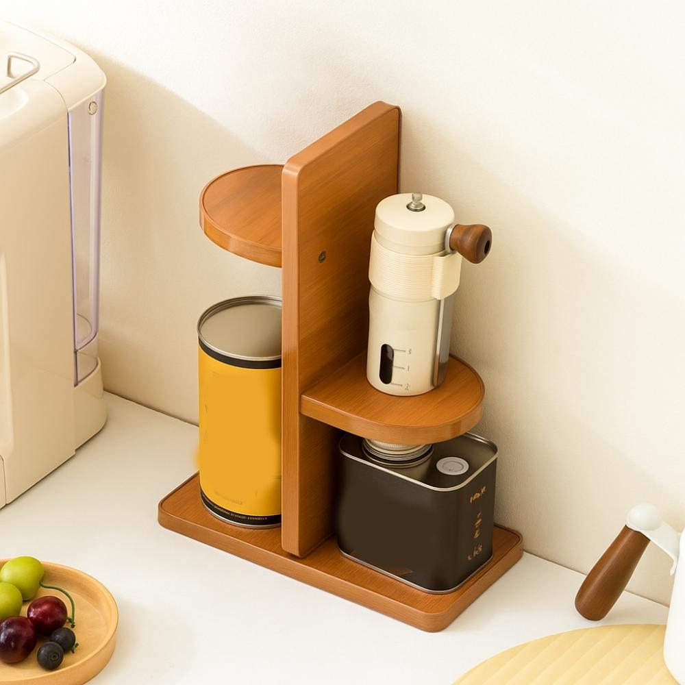 Platzsparendes Gewürzregal mit großer Kapazität, Gewürzflaschenhalter, Tassenhalter für Zuhause