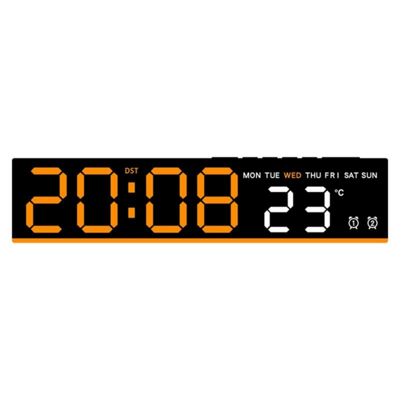 LED Wall Clock Simple Colourful Digital Clocks Gym Wall Multifunction Clock Large Led Screen Large Digital