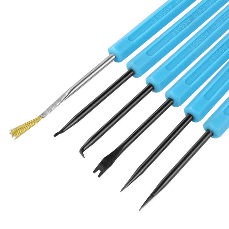 6-Piece Soldering Aid Kit Pcb Cleaning And Maintenance Tools Repair And Soldering Aids Circuit Board Soldering Accessories