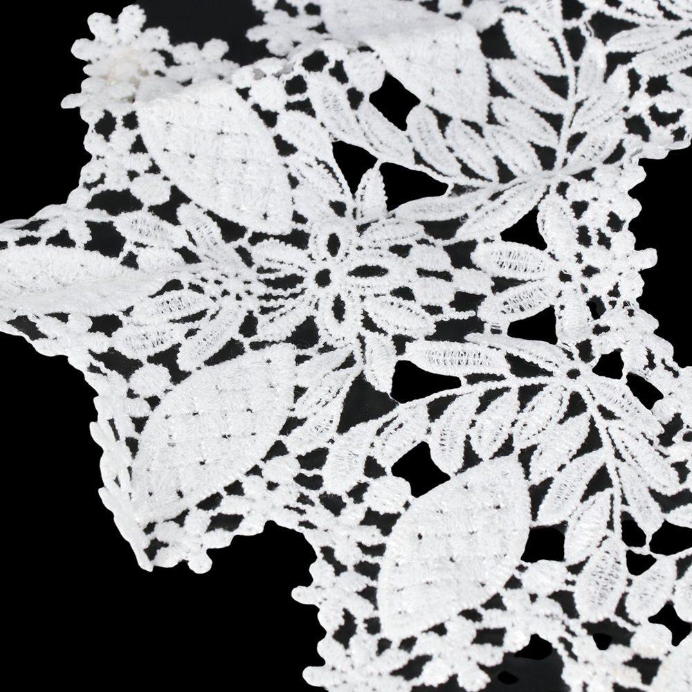 Flower 3D Scrapbooking Neckline Collar Garment Accessories Apparel Sewing Fabric Embroidery Lace