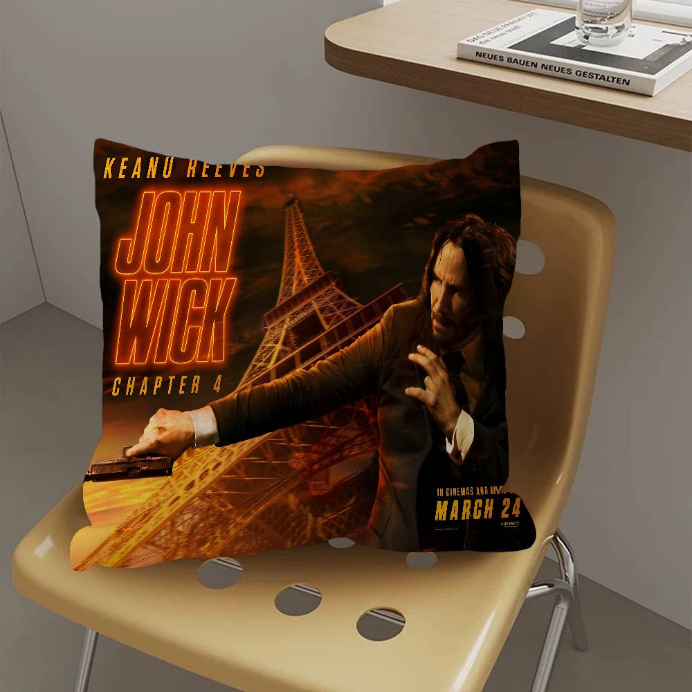 Classic Jjohn Wwick Movie Pillow Cover Sofa Cushion Cover Home Room Decoration Children Gift