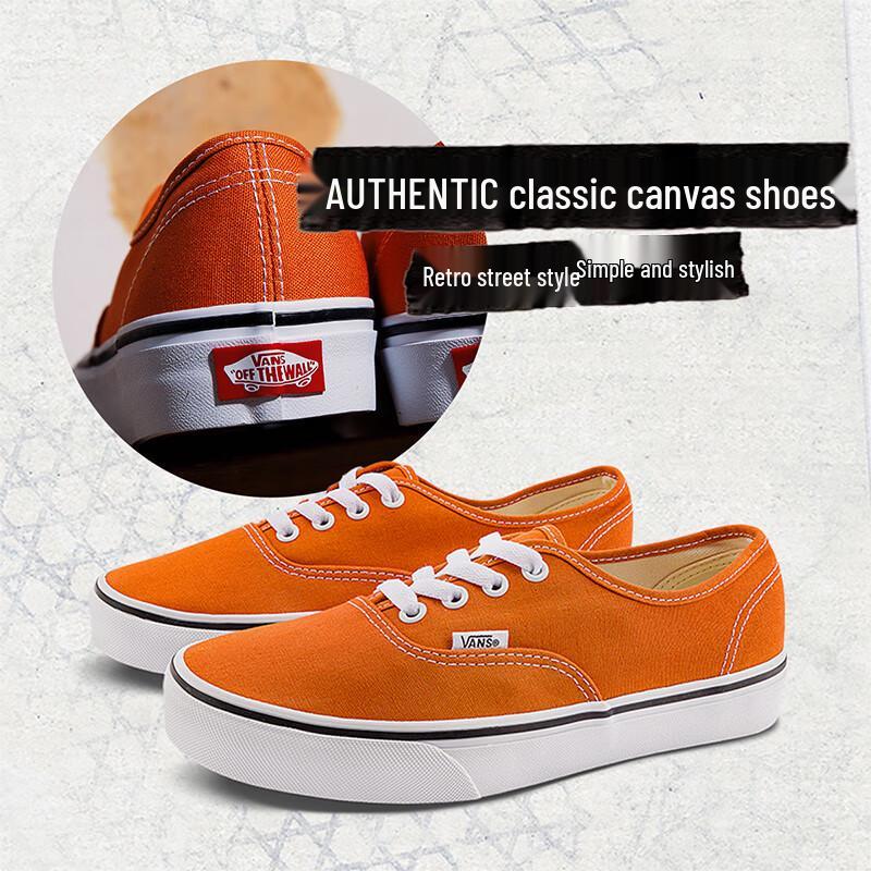 Кеды Vans Authentic Dirty Orange из канваса US 9.0