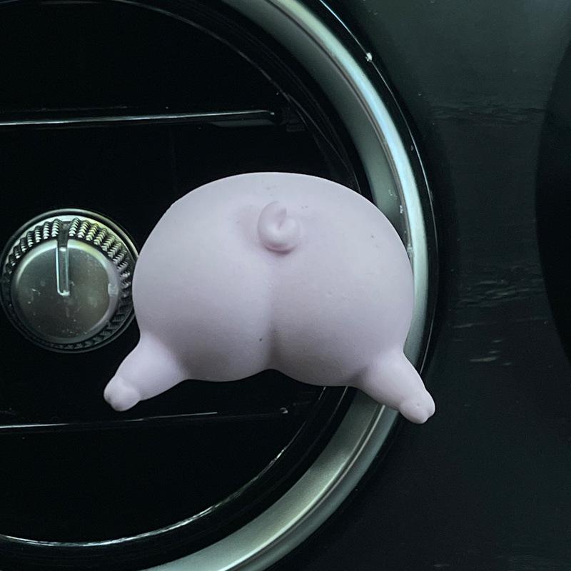 Cute Pig Car Vent Clip Air Freshener | Cartoon Aroma Ornament for Car Interior