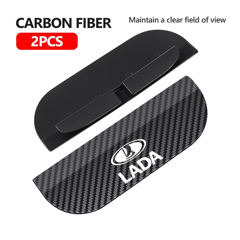 2pcs Car Rearview Mirror Rain Eyebrow Sun Shade Cover Protector For Lada Largus Priora Vesta Niva Samara Kalina Xray Granta