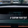 Custom Social Media Logo & Name Sticker – Personalized Vinyl Car Window Decal for Facebook IG TikTok YouTube,Durable Waterproof