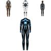 Sexy Robot Armor Print Halloween Cosplay Slim Fit Jumpsuit Bodysuit Costume