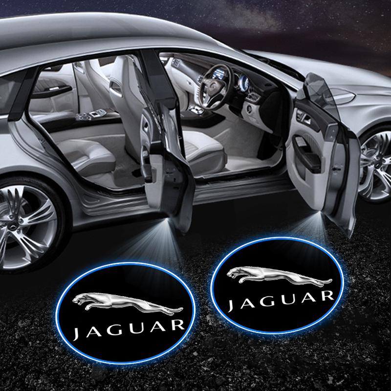 Luce di Benvenuto LED per Portiera Proiettore Logo Auto Styling Emblema Auto Per Jaguar XF XE XJ XJ8 X351 F Pace X Type F Type Collana Tijera Vestiti Portachiavi