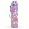 1PC Sea Animal Star Seamless Pattern 750ml Color Plastic Sports Water Bottle Leakproof Flip Straw Lid Suitable for Sports Office Home Use