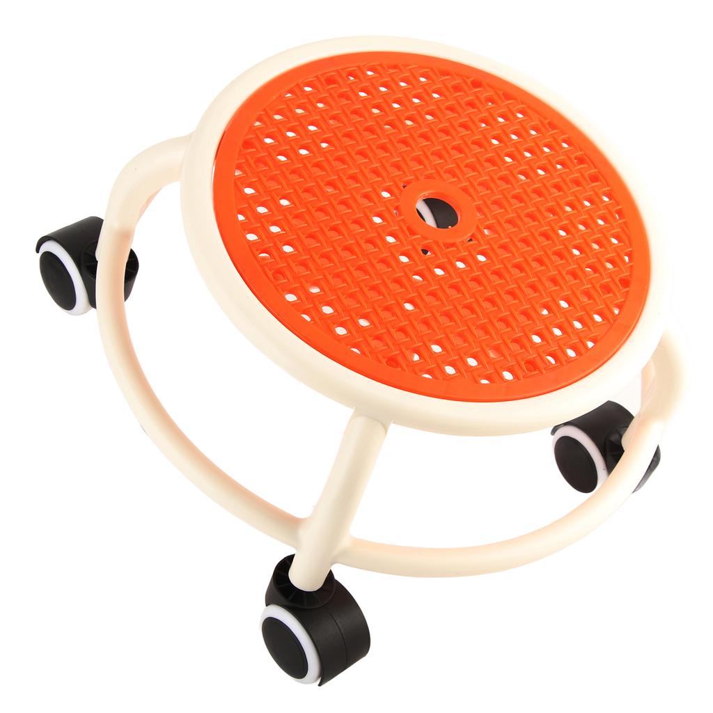 Okrągły Stołek na Kółkach Niski Wygodny Uniwersalny Koło Ruchomy Mini Stołek Wysoka Nośność dla