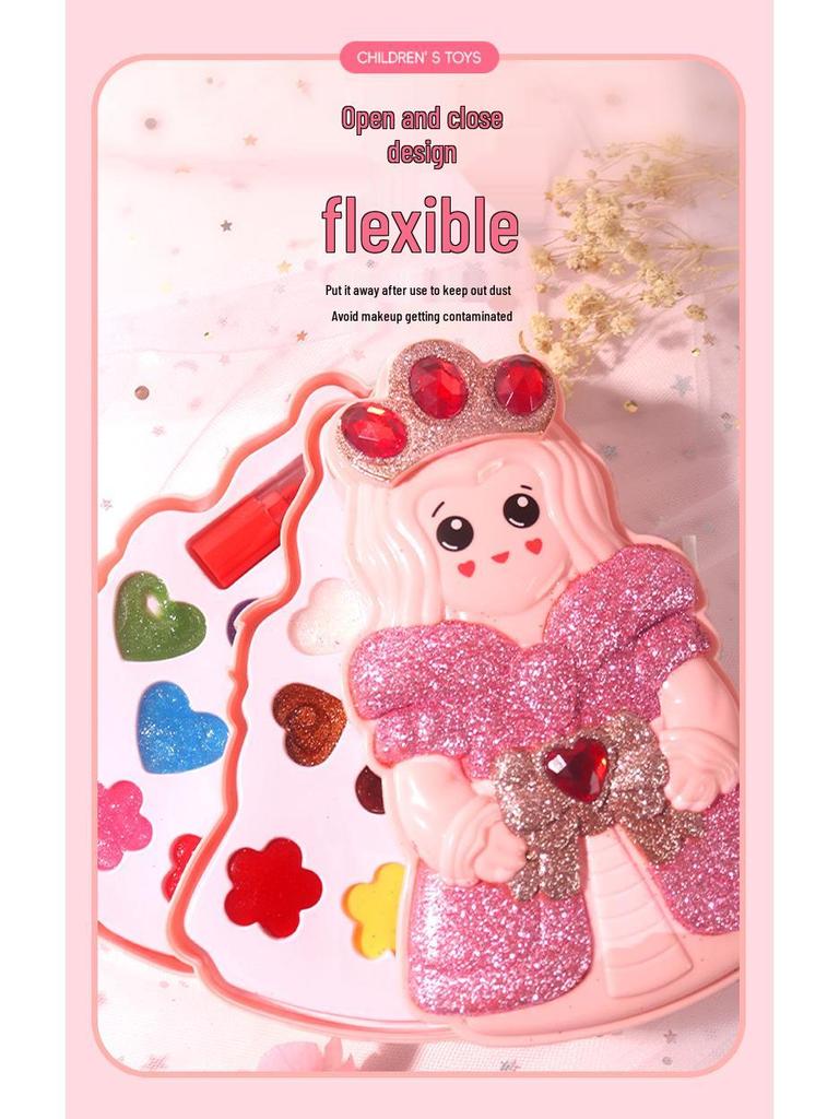New Children's Princess Washable Makeup Set - Eyeshadow Toy Box Birthday Gift