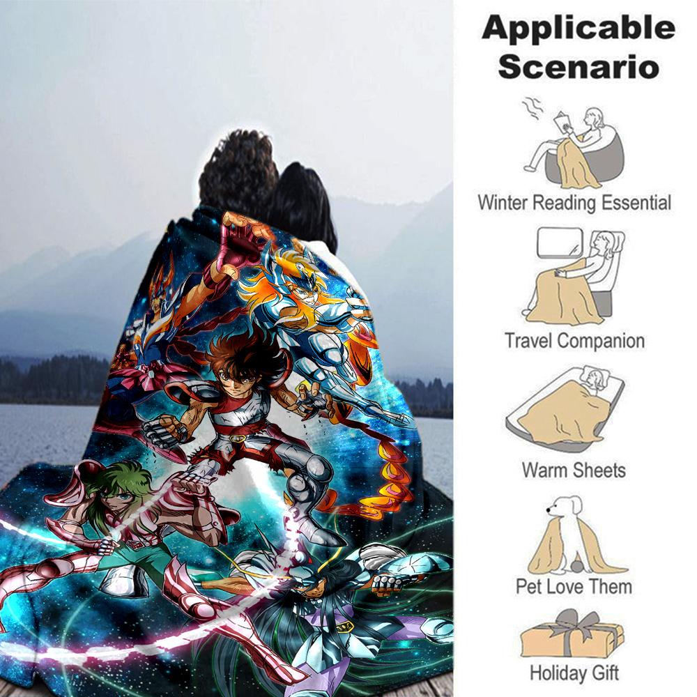 Heroes Galaxy Flannel Blanket Super Soft Warm Cozy Blanket For Sofa Bed Office Travel Allseason Home Decor Gift