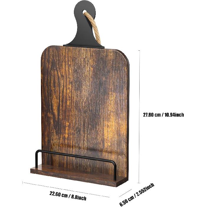 KLM Kitchen Cookbook Stand - Recipe Book Holder for Cooking, Organising and Storage - Perfect Home Shelf Decor and Wedding Retirement Gift for Woman