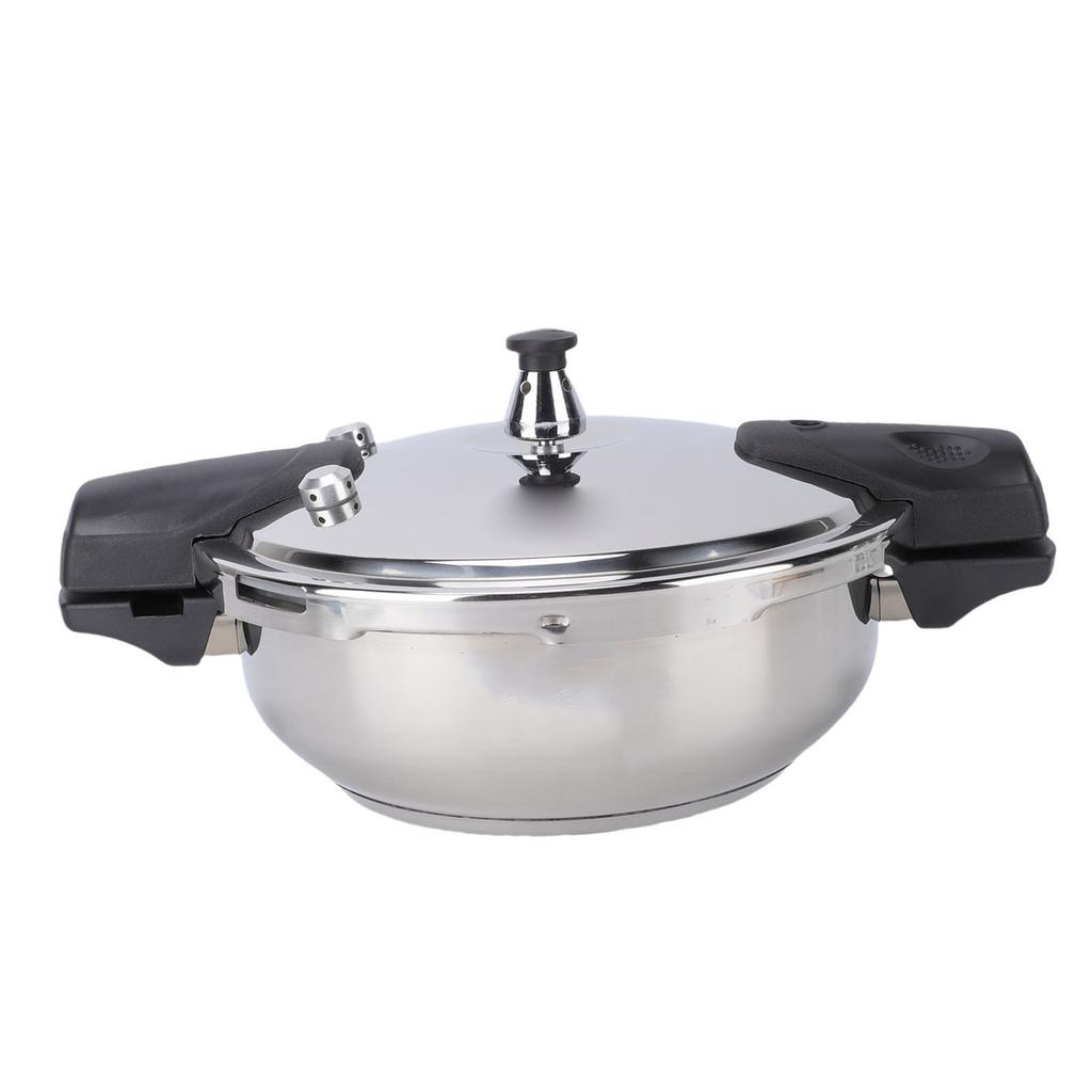 304 Edelstahl Schnellkochtopf Mini Kompakt 3L Multifunktion Schnelle Wärmeleitung Topf für Elektro- Gasherde