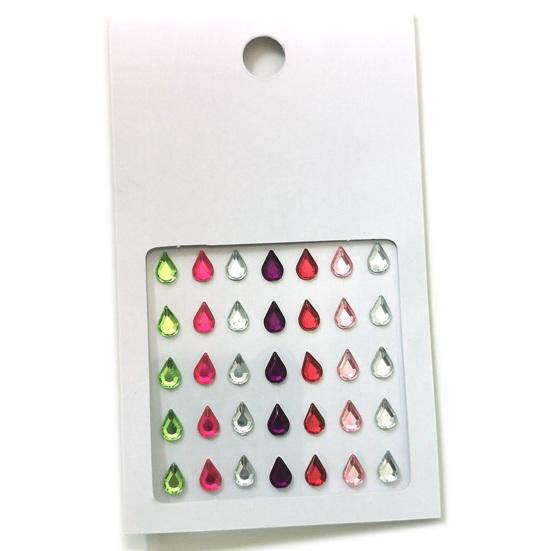 Yousheng Eye Makeup Sticker Long Lasting Non-fading Shining Self-adhesive High Gloss Face Body Stick Eyeshadow Faux Pearl Sticker Girls Supply