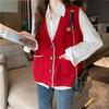 Neue Tragen Strickjacke Pullover Strickte Weibliche Tank Top 2023 Casual Frühling Und Herbst V-ausschnitt Ärmellose Pullover Weibliche Strickjacke Tops