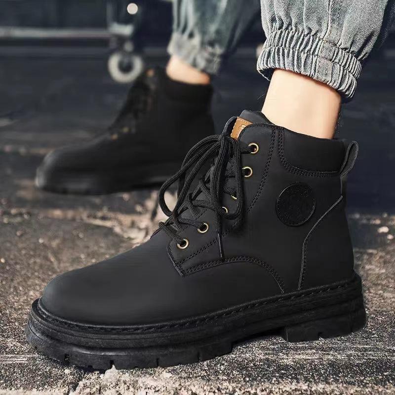 

Martin boots men s spring season new casual shoes youth outdoor wear-resistant platform shoes retro 44