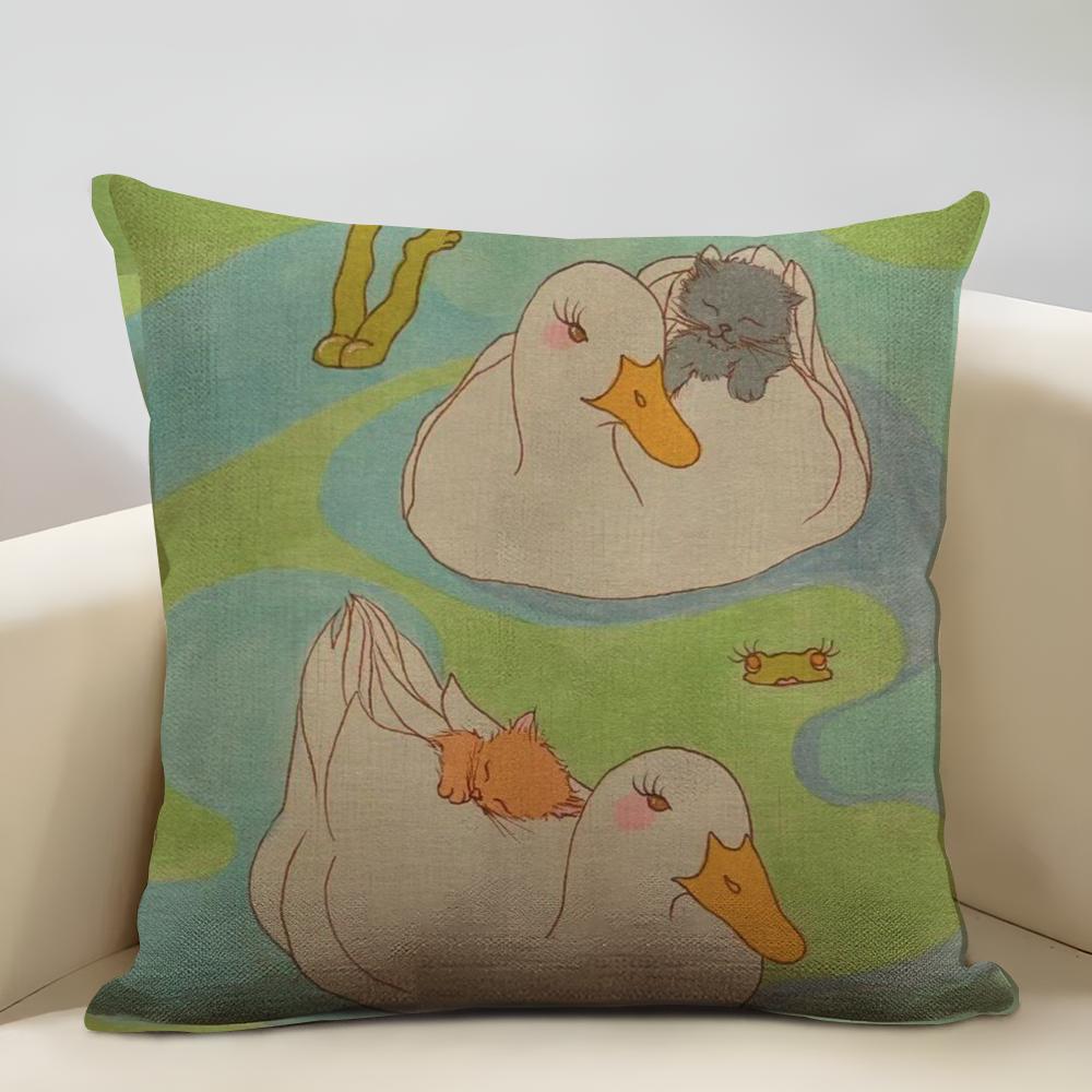 MarisolMuro Arbeitskissenbezug Haushaltsdekoration Leinen Sofakissenbezug: Hautfreundlich & Atmungsaktiv mit unsichtbarem Reißverschluss