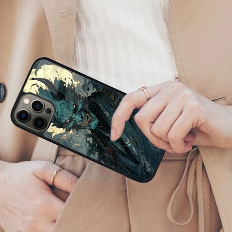 

Japan Oni Samurai Mask Magnetic Phone Case For APPLE iPhone 17 Air 16 14 13 12 Pro Max 15 Plus Charge With MagSafe Cover iPhone 13mini