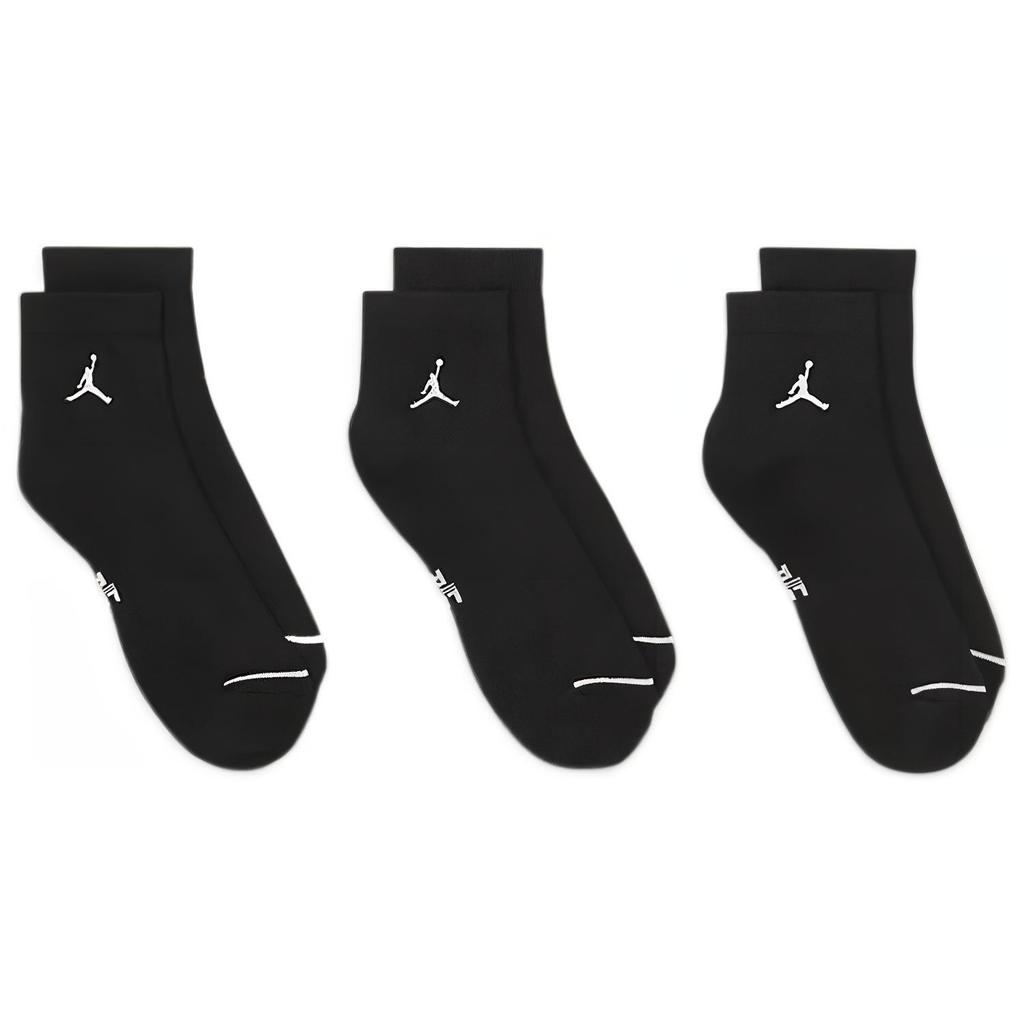 Air Jordan Everyday Ankle Socks 'Black White' Unisex DX9655-010