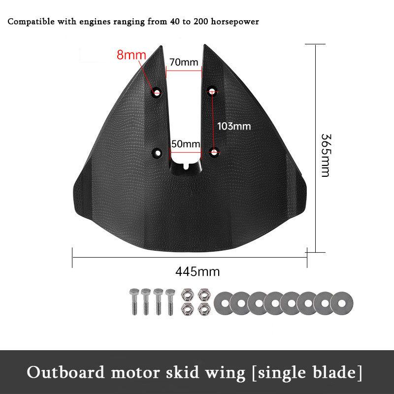 Universal Outboard Motor Hydrofoil Stabilizer Planing Fin Tail Plate | Boat Engine Trim Plate for Faster Planing & Stability