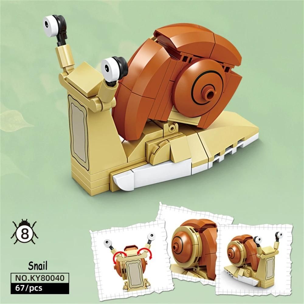 Libellen-Insekten Mini-Baustein-Set - STEM Pädagogisches Meereslebewesen-Spielzeug für Kinder Fördert Kreativität & Meeresleben-Lernen