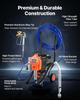 Stand Airless Paint Sprayer, 1500W, 3300PSI High Pressure Airless Sprayer with Cart, Cleaning Brush, Hose, Extension Rod, Nozzles, Electric Spray