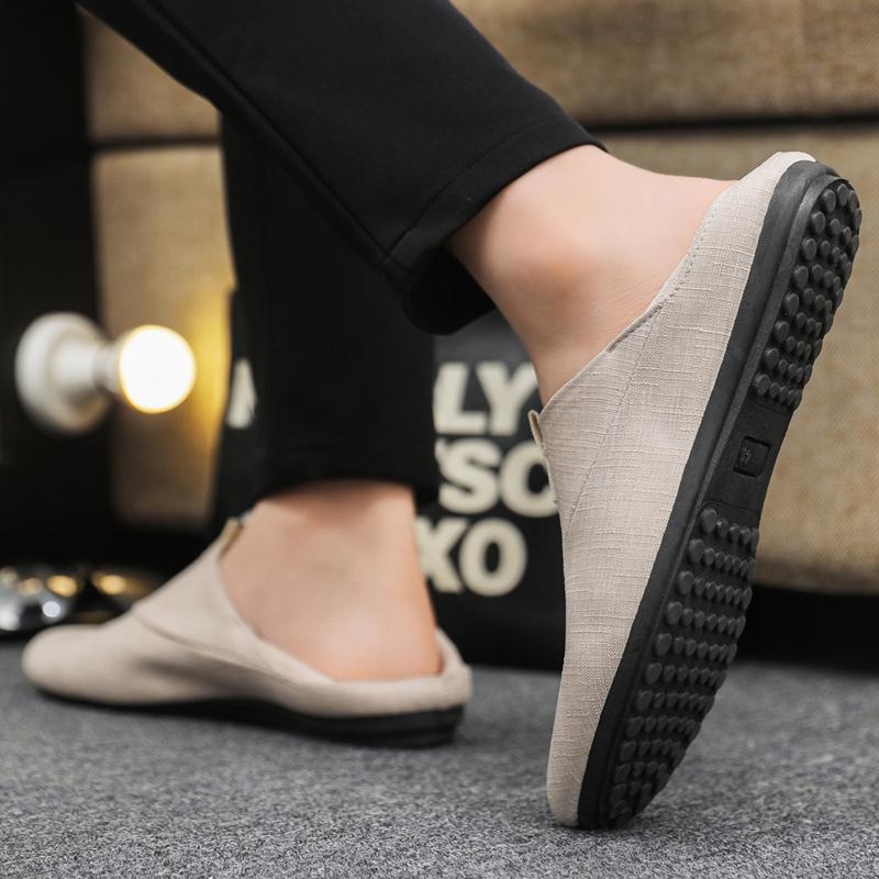 Fashion Fashion Men Lazy Shoes Italian Casual Slip On Minimalist Loafers Brand Comfy Soft Bottom Driving Shoes Big Size Shoes