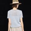 Wudao Natural Washi & Linen Blend Breathable Knit T-shirt