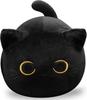 30cm Soft Black Cat Plush Toy Pillow - Stuffed Animal for Kids Boys & Girls Birthday Gifts