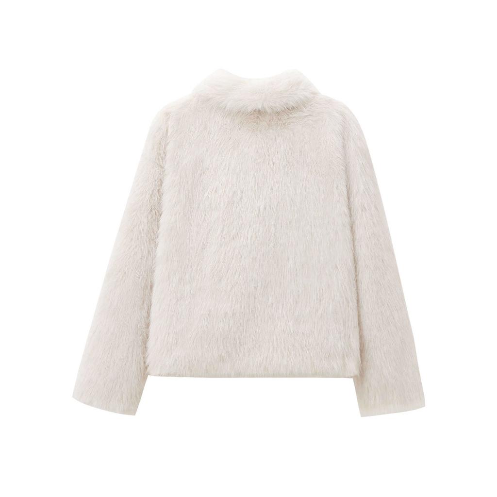 Autumn New Women's Clothing, Wind Design Artificial Fur Effect Short Coat 4360240
