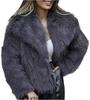 Autumn and Winter Women's Clothing Lapel Artificial Fur Jacket Women's Loose Casual Temperament Short Coat