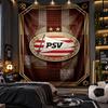 Arazzo da Appendere alla Parete Stampa PSV Eindhoven FC Tessuto per Soggiorno Camera da Letto Decorazione Casa