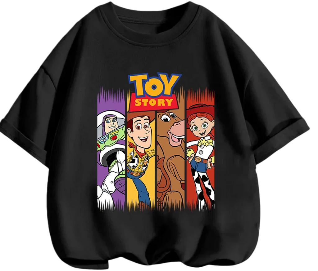 Summer Round Neck T Shirt Toy Story Classic Cartoon Print Casual Street Style Kids Boys Girls 3 14 Years