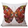 Colorful Butterflies Harmony Sofa Decoration Cushion Cover Butterfly Abstract Graffiti Nordic Cotton Linen Pillow Case Cojines
