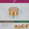 Brass 1/8" 1/4" 3/8" 1/2" 3/4" 1"- 2" BSP Male Thread Blanking End Cap Stop Plugs End Screw On Fitting Coupler Connector Adapter