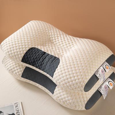 Oreiller Cervical Orthopédique pour le Cou Aide au Sommeil Protège l'Oreiller le Cou Ménager Fibre de Soja Haute Élasticité Oreiller Doux pour Dormir