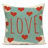 Love Heart Pillow Cover Valentine Day Love You Letters Cushion Cover Home Decor Sofa Bed Wedding Party Decor Pillowcase