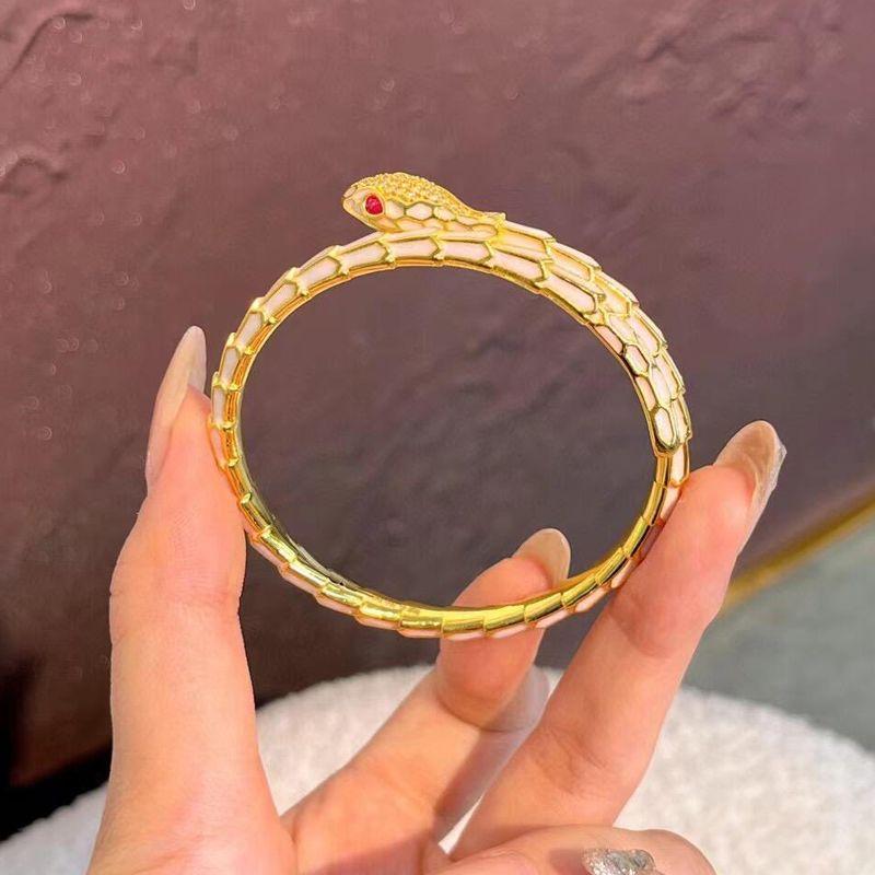 Zodiac Snake Accessories Snake-shaped Bracelet Dripping White Snake Bracelet Female