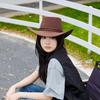 Vielseitiger Sonnenhut mit breiter Krempe - Reise- und Strand-Fedora im Cowboy-Stil