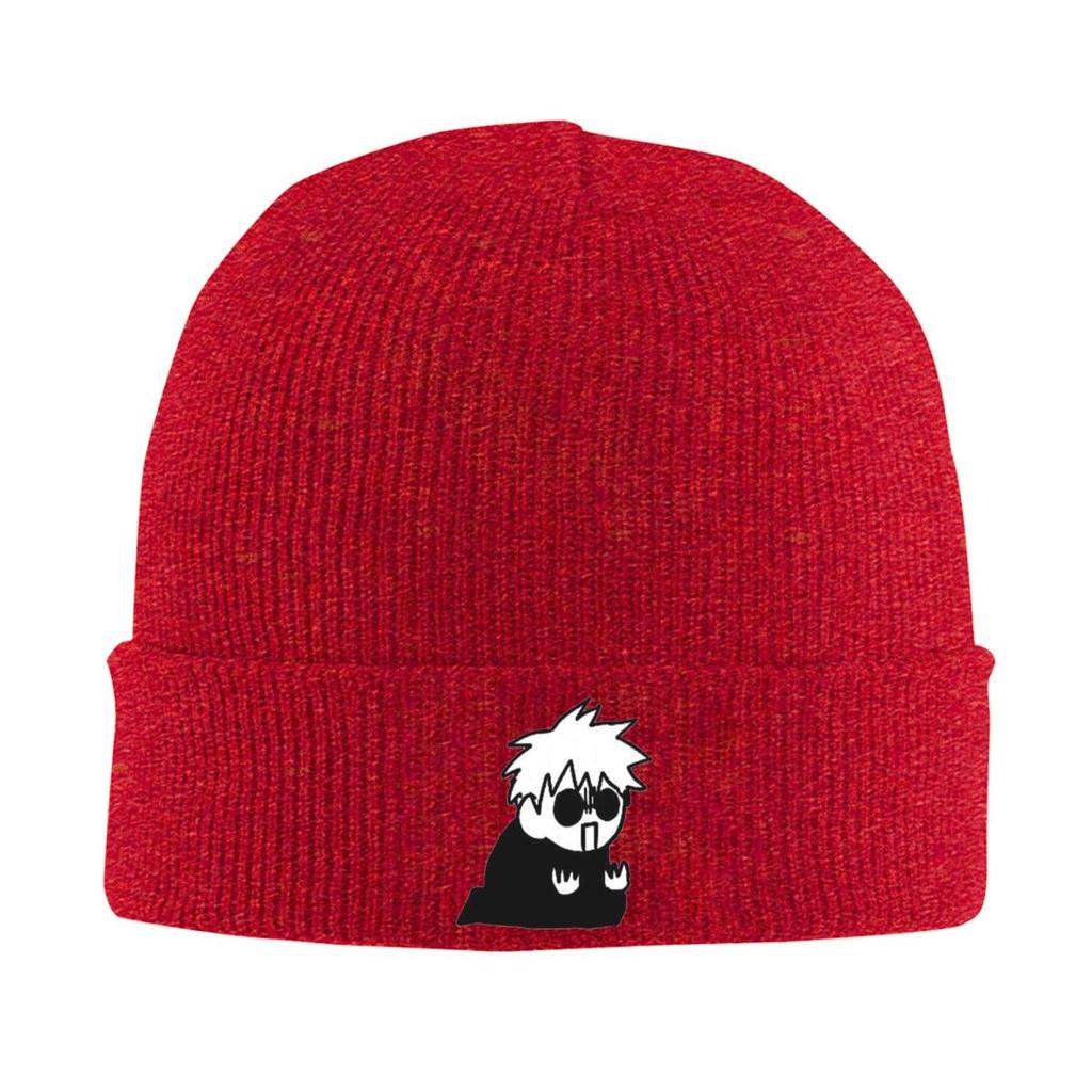 Gojo Manga Kawaii Japanese Anime Warm Knitted Cap Fashion Bonnet Hat Autumn Winter Outdoor Beanies Hats for Unisex Adult