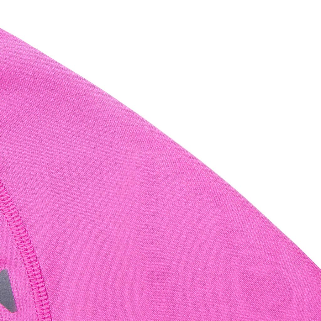 Li Ning Breathable Knitted Round Neck Pullover Short Sleeve T-Shirt Women Tops Fluorescent-Pink Purple Red ATSV004-4