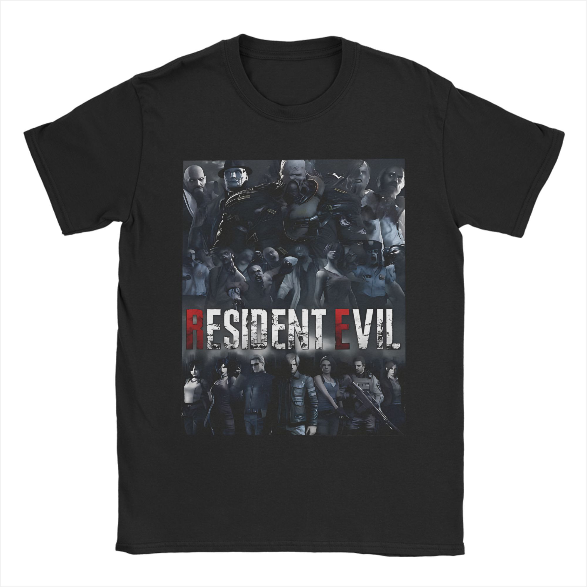 BenberFashion Resident Eviling 4 Umbrellas Corporation T-shirt voor Heren Japans Horrorspel 100% Katoen T-shirt Korte Mouw T-shirts Tops 3XL
