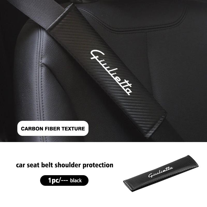 Car Stickers For Alfa Romeo Car Belts Covers Padding Carbon Fiber Belt Shoulder Accessories For Alfa Romeo 159 Giulietta Giulia