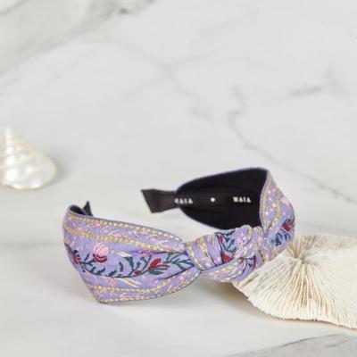 Royal Jacquard Hairband - Violet